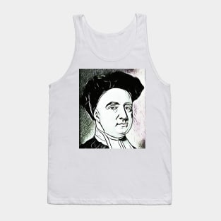 George Berkeley Black And White Portrait | George Berkeley Artwork 3 Tank Top